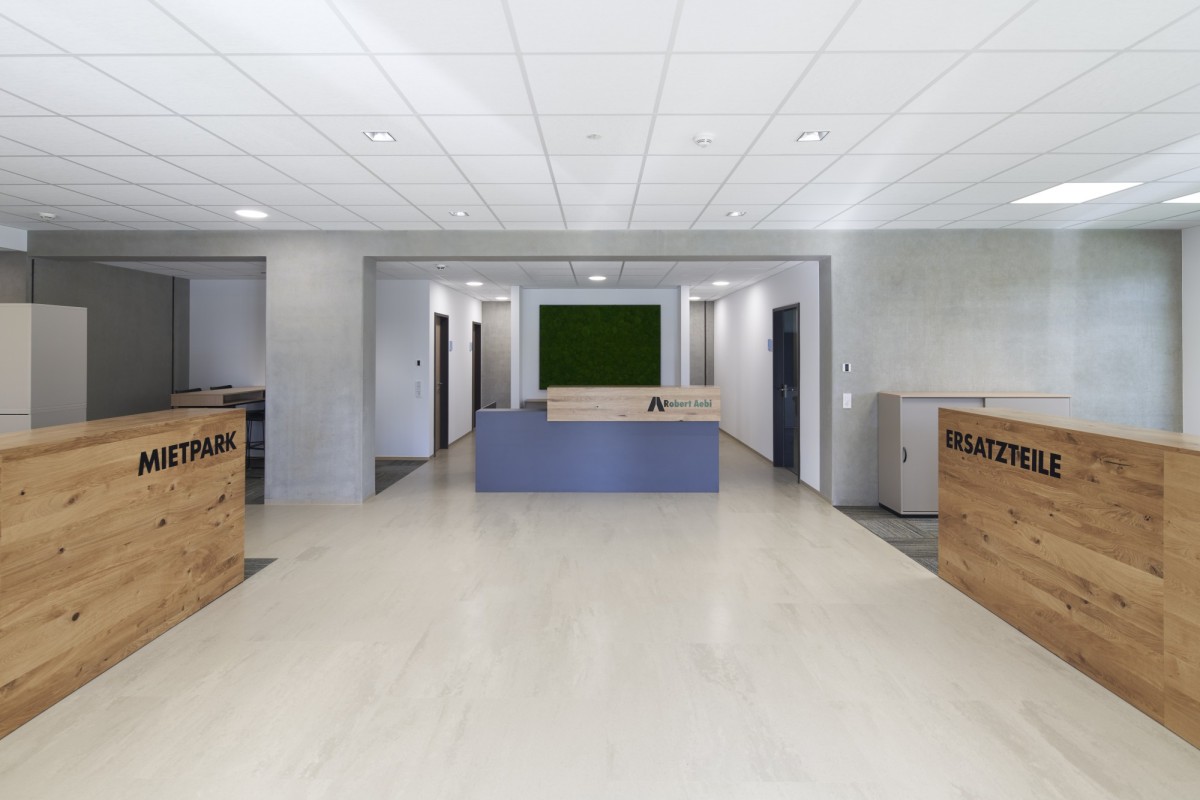 Eingangsbereich zum Verwaltungstrakt