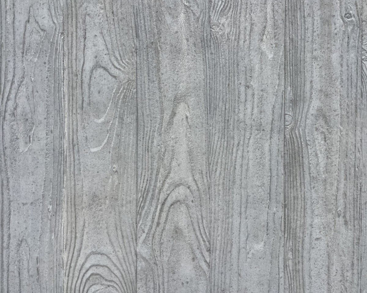 Beton mit Holzstruktur-Optik